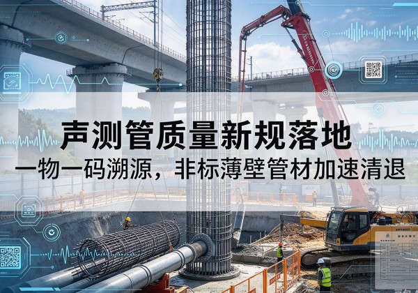 蕉城声测管质量新规落地，一物一码溯源，非标薄壁管材加速清退